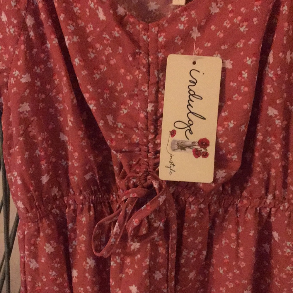 Floral Wide Leg Jumpsuit by Indulge In Style NWT by INDULGE IN STYLE - Picture 3 of 6